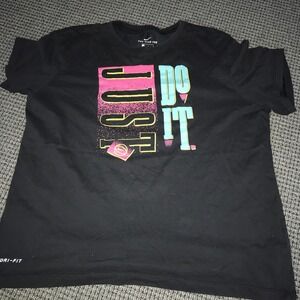 Nike Tee Just Do It Basketball Black Large
